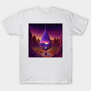 Trippy Art - Nature Canyon Raindrop T-Shirt